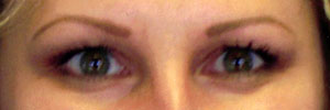After permanent eyebrows